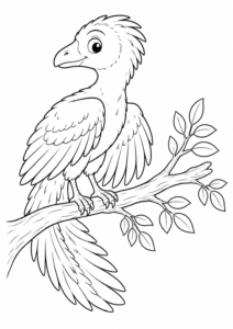 Archaeopteryx auf Ast