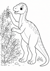 Iguanodon erreicht Beeren