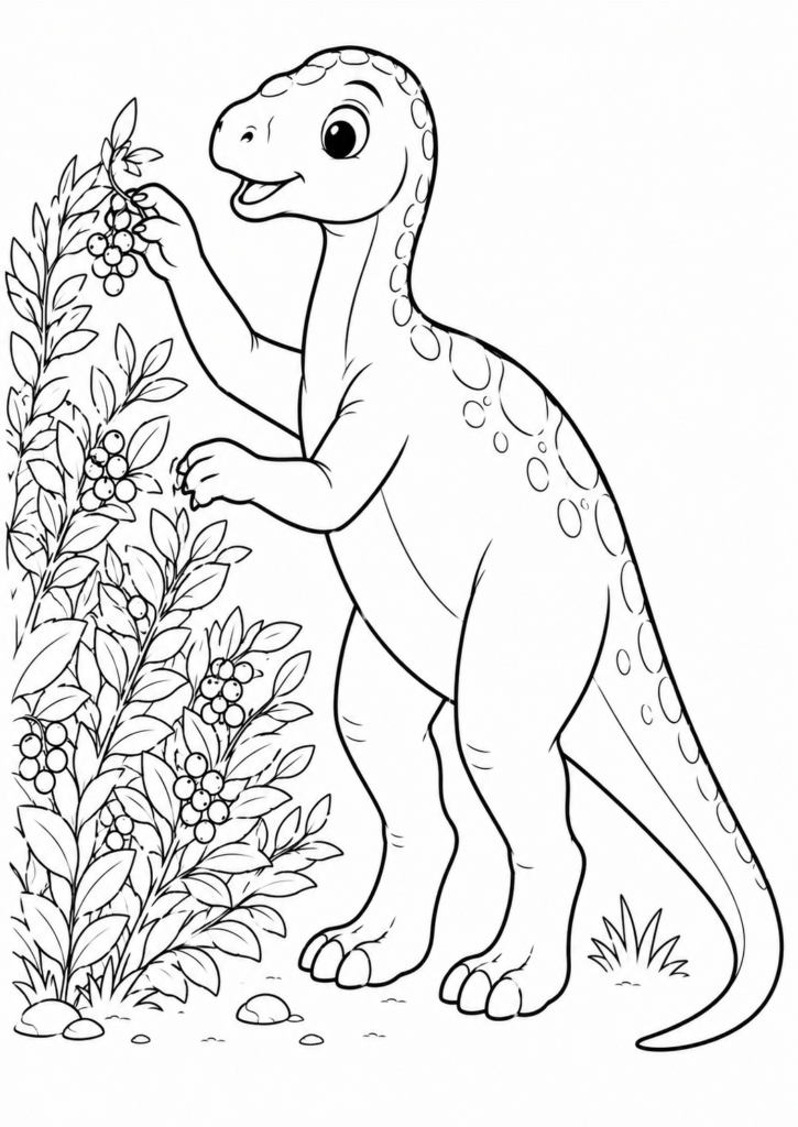 Iguanodon erreicht Beeren