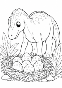 Maiasaura am Nest