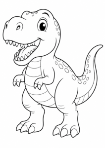 T-Rex macht einen spielerischen Brüller