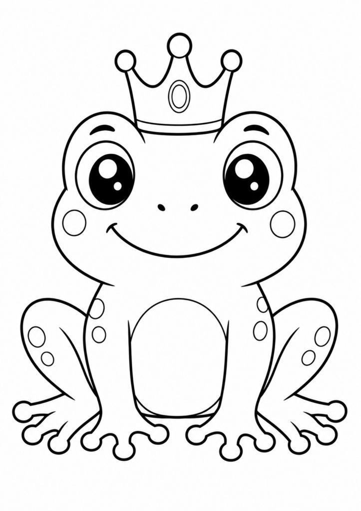 Froschkönig mit Krone