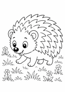 Igel auf der Wiese