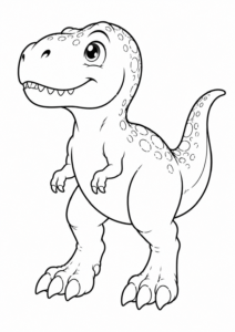 T-Rex blickt aufmerksam in die Ferne